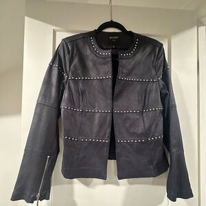 Navy Studded Women's Jacket